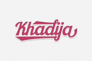 Khadija Script font by MikroJihad in Font Bundle Subscription 1 300x197 افتراضي صور اسم خديجة مزخرف انجليزى , صور مكتوب عليها اسم خديجة
