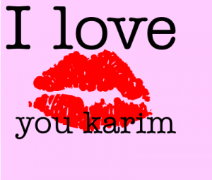 i love love you karim 131237701194 300x255 صور اسم كريم عربي و انجليزي مزخرف , معنى اسم كريم وشعر وغلاف ورمزيات