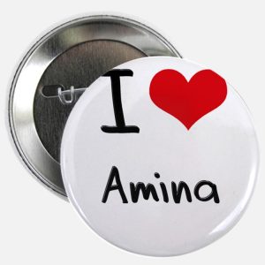 i love amina 225 button 300x300 صور ِاسم امينة مزخرف انجليزى , معنى اسم امينة و شعر و غلاف و رمزيات