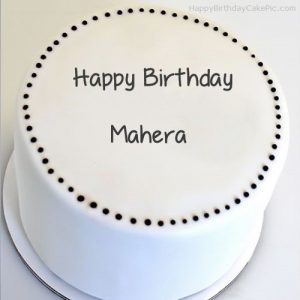 simple round cake for Mahera 300x300 اجمل صور اسم ماهرة متحركة , اسم ماهرة جديدة بالصور