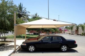 تصميم مظلات سيارات 1 450x299 300x199 صور اشكال جديدة للمظلات , اشكال جديدة مظلات لحماية السيارات