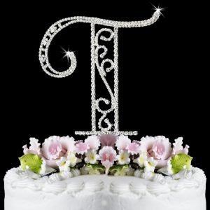 Romanesque Swarovski Crystal Wedding Cake Topper Letter Tff 300x300 صور اسم تحفة مزخرفة روعة , افضل الاسماء