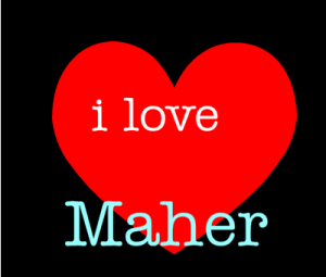 i love maher 3 300x255 صور خلفيات وكفرات اسم ماهر , تصميم اسم ماهر جديد