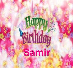 Happy Birthday Samir 300x278 صور ِاسم سمير مزخرف انجليزى , معنى اسم سمير و شعر و غلاف و رمزيات
